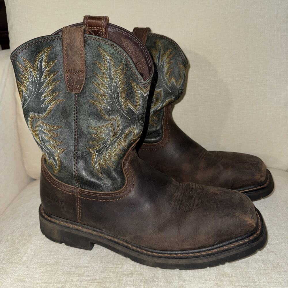Ariat Groundbreaker Work Steel Toe Boots ASTM F2413–11 M I/75 C/75 Sz 9.5D